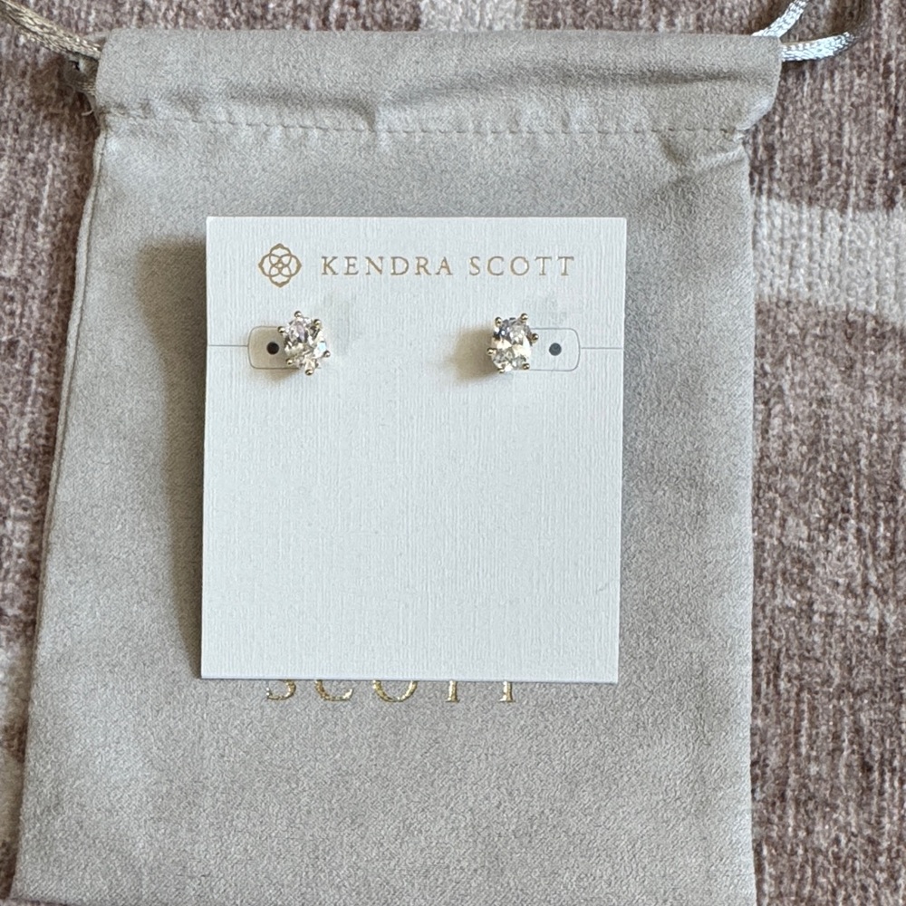 NWT Kendra Scott Gold Earrings